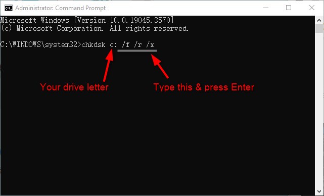 analyse et corrige les secteurs défectueux de Windows