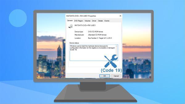 Windows ne peut pas démarrer ce périphérique matériel code 19