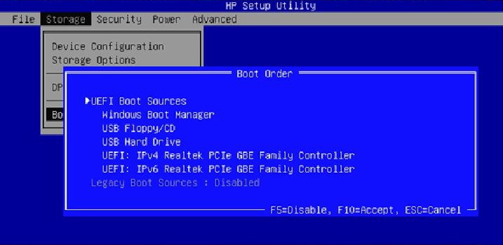 bios hp