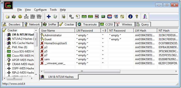 Cracker les mots de passe Windows avec Caïn et Abel