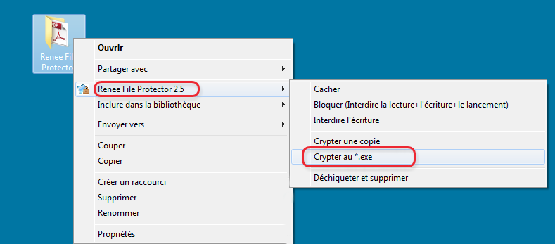 Crypter un dossier avec Renee File Protector