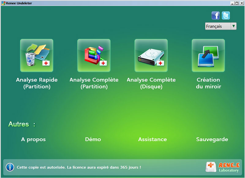 analyser toute la partition avec la fonction de récupération de Renee PassNow pour réinstaller Windows 7