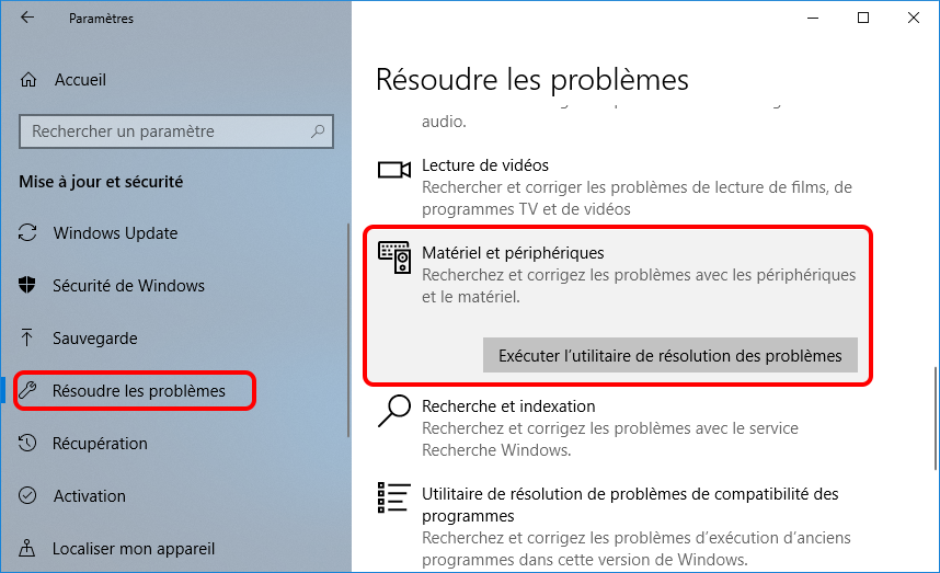 résoudre les problèmes pour le lecteur de carte SD ne fonctionne pas