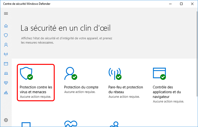 Protection contre des virus et menaces