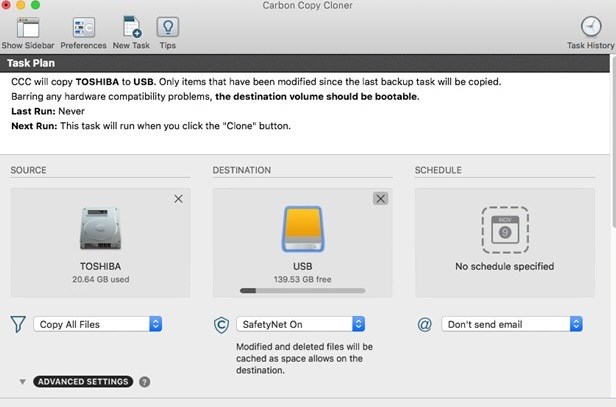 cloner hdd sur Mac