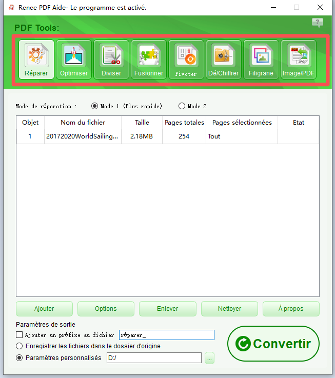 utiliser les fonctions pdf pour éditer avec renee pdf aide